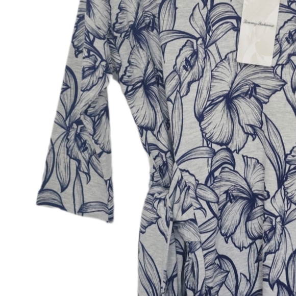 Tommy Bahama Heather Sands Side Tie Floral Print Dress Size Medium. - Picture 9 of 12